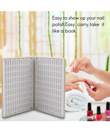 Uinfhyknd 216 Colors Nail Tips Display Book DIY Nail Arts Showing Tag Color Graphic Card Painting Display Board White - Buy Online on SooperMarket.com