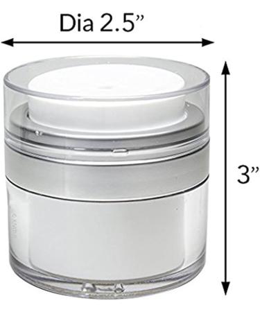 jumbans New Empty Airless Cosmetic Container - the Best Refillable Container for Creams Gels & Lotions - Buy Online on SooperMarket.com