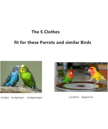 Kuso Parrot Windle Reusable Washing Diapers & Flight Suit Dress - Kimono Clothing for Small Birds (Black) | Ideal for Conures Nymphensittich Kakadu & African Aras - Buy Online on SooperMarket.com