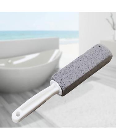2 Pack Pumice Stone Toilet Bowl Cleaner with Extra Long Handle Stain Remover Pumice Toilet Cleaning Brush Also Cleans Limescale Hard Water Rings Tiles Iron and