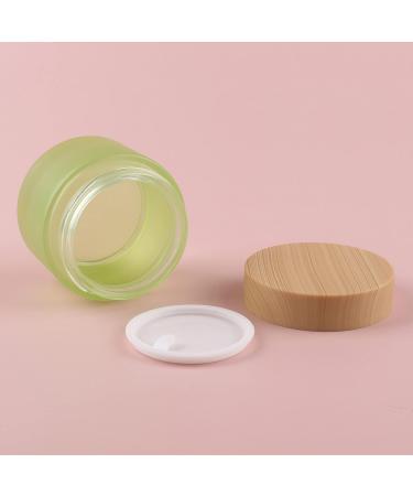 Zeoabsy 4-Piece 30ml Matt Green Glass Cremedose Set - Screw Lid Ointment Pots for Cosmetics Gels & Creams - Ships Internationally - Buy Online on SooperMarket.com