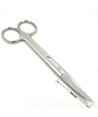 minkissy Facial Hair Men Curved Craft Cosmetics Curved for Eyebrows Nose Hair Trimmer Eyebrow Gauze Man Makeup medium Silver - Buy Online on SooperMarket.com