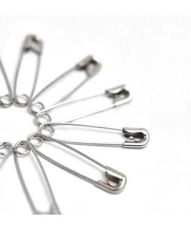 500 Pack 1.5Inch Safety Pins Bulk with Convenient Box - Size 2 Small Pins for Clothes, Home, Office - Buy Online on SooperMarket.com