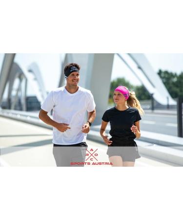 Sports Headband for Turning - Lightweight Elastic Quick-Drying Ideal for Hiking Running Biking and Skiing - Black Gray - Single Pack - Buy Online on SooperMarket.com