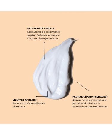 Mi Rebetica Hair Mask with Natural Onion Extract | Nourishing Repair Formula with Panthenol & Shea Butter for Healthy Hair - Buy Online on SooperMarket.com
