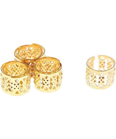 B Blesiya Lots 100 Pieces Hair Clip Rings Decorations Braid Hair Loops Headband Accessories Braiding Metal Cuffs Gold 10x8 mm 1 count (Pack of 100) Gold - Buy Online on SooperMarket.com