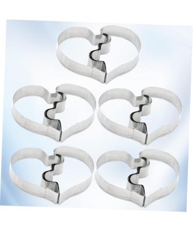 5pcs Fruit Cakes Animal Crackers Biscuits Metal Candy Ocean Cookie Chocolate Vegetable Stainless Steel Molds Eiffel Tower Shape Molds Cake Baking Molds Mini Diamond Ring Bridegroom 7.5x5.5cm Silver - Buy Online on SooperMarket.com