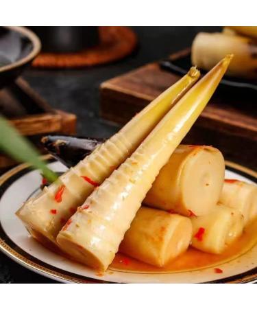 Instant Hand Peeled Bamboo Shoots 500g/pack Chinese Pickled Vegetables Crispy Bamboo Shoots Spicy Fresh Pickled Pepper Bamboo Shoots Ready-to-eat Spicy Snacks (Spicy 1 pack) Spicy 1 pack - Buy Online on SooperMarket.com
