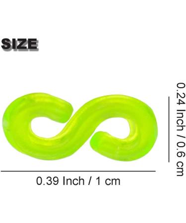 Creammuffin S Clips Connectors Rubber Refills for DIY Bracelet Making - 100 pcs Colorful - Buy Online on SooperMarket.com