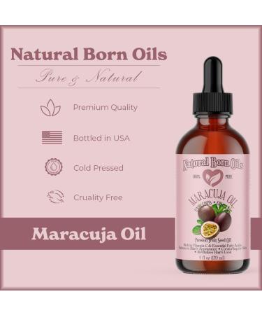 Natural Born Oils Maracuja Oil - 1 Gallon Organic Cold-Pressed Passion Fruit Oil for Radiant Skin & Healthy Hair - Buy Online on SooperMarket.com