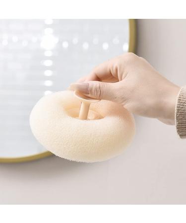 Suction Cup Massage Bath Sponge Set | Exfoliating Scrubbers for Body Cleaning | 3Pcs Bathroom Supplies in Blue, Beige, Pink & Purple - Buy Online on SooperMarket.com