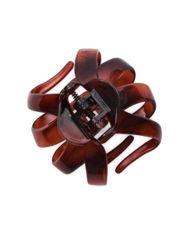 Gimme Beauty - Strong ClickFit Claw Clip in Brown - For Thick  Medium  and Fine Hair Types - Trendy Hair Accessories for Women & Men - All Day Firm Hold  No Slip Technology - 1 pc