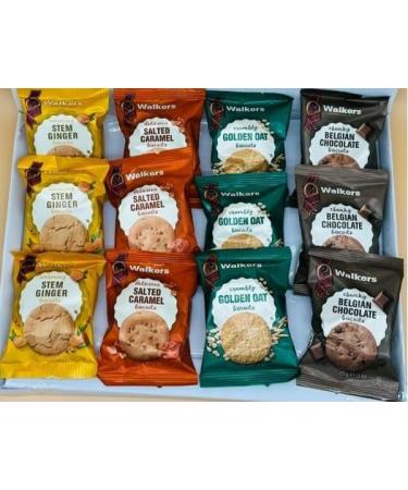 Walkers Assorted Shortbread Variety Mini Packs Biscuits 12 Twin packs x 25g in luxury british hamper big box Perfect for Gifting Treat Congratulations Thankyou Celebration and Christmas - Buy Online on SooperMarket.com