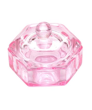Hexagonal Dappen Dish Cup Crystal Glass Glassware Tool for Nail Art Manicure Care Glass Dappen Dish