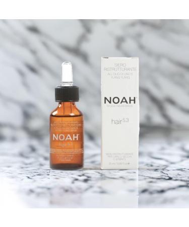 Noah Natural Hair 5.3 Restructuring Serum with Linseed Oil and Ylang-Ylang for Dry and Damaged Hair Nourishing Hydrating and Revitalising Vegetarian Cruelty-Free Plant-Based Formula 20ml - Buy Online on SooperMarket.com