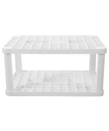 Baluue Plastic Makeup Brushes Drying Rack Brushes Dryer Holder Display Organizer Stand with Support Tray for Makeup Artist Nail Brushes Paintbrushes