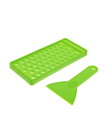 Mikinona Lip Balm Base Lip Balm Holder 50 Lipstick Filling Mold Crafting Supplies Plastic Manual Lip Gloss Making Kit Lipstick Filling Tray