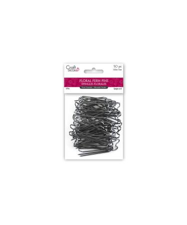 Craft D cor FL035 Greening Fern  1.25in Floral U-Pins  50/pkg  Grey Original Version