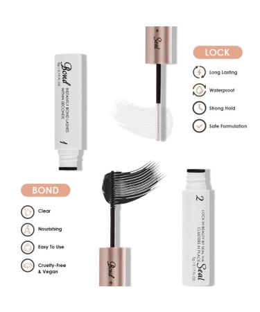Lashes Bond and Seal - Waterproof Cluster Lash Glue for Individual Lashes | Long Retention | Latex-Free Eyelash Extensions Glue | DIY Applications - Buy Online on SooperMarket.com