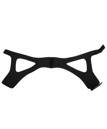 01 02 015 Anti Snoring Belt Comfortable Good Adhesion Belt Lightweight for Night Sleeping(Black)