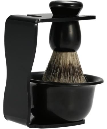 Buy Cabilock 2pcs Shaving Brush Holder & Stand Set - Black Shaving Brush & Razor Stand for Perfect Grooming - International Shipping Available - Buy Online on SooperMarket.com