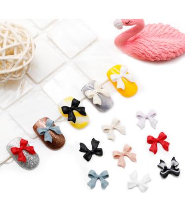 100 Pcs 3D Colorful Aurora Bow Nail Art Resin Rhinestone Charms - Nail Glitter & Accessories - Buy Online on SooperMarket.com