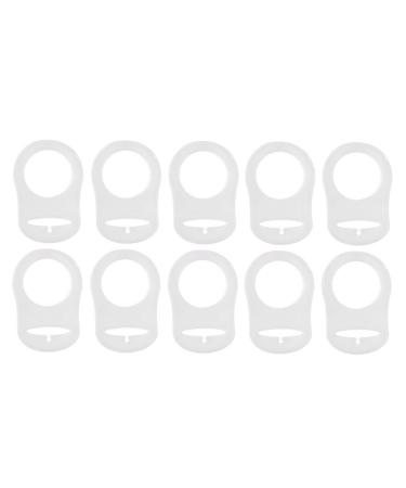 Dacvgog 10pcs Silicone Breast Pacifier Holder Adapter Clamp