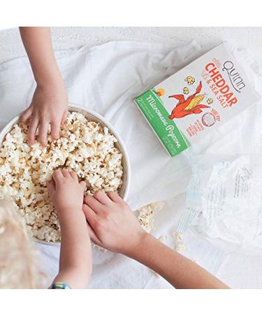 Quinn Snacks Organic Non-GMO White Cheddar Microwave Popcorn - 7 oz (Pack of 3) - Buy Online on SooperMarket.com