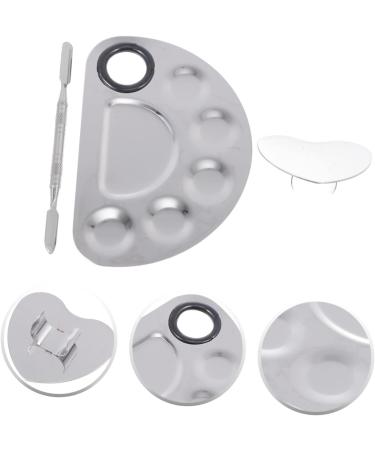 minkissy 1 Set Palette Nail Paint Display Boards Manicure Art Tools Manicure Display Boards Manicure Paint Trays Nail Display Racks Nail Art Tools Nail Polish Mixed Board Stainless Steel 12.5X9.5X1.5CM Silver - Buy Online on SooperMarket.com