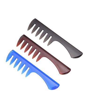 FRCOLOR 3pcs Fork Comb Massage Comb Man Hair Plane M As Shown