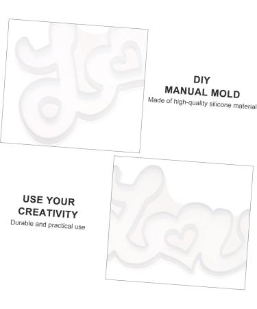 STOBOK Letter Stencil Alphabet Casting Mold Foot Charm White Crystal Mother Accessories White 19.7X9.2X1.6CM - Buy Online on SooperMarket.com