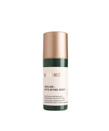 Biossance Squalane + Phyto-Retinol Serum. Bakuchiol  Niacinamide and Hyaluronic Acid Target Fine Lines  Wrinkles and Sun Damage. Non-Irritating and Safe for Sensitive Skin (1.0 ounces) (New Bottle)