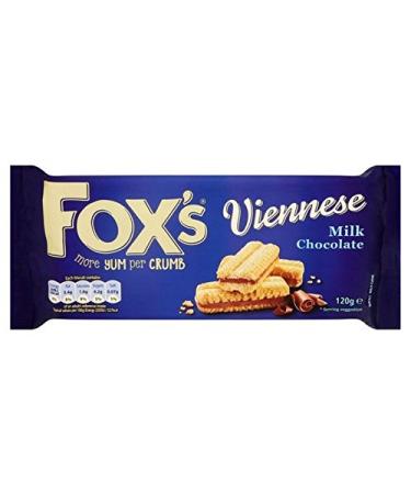 Foxs Viennese Chocolate Sandwich 120g (Pack of 6)