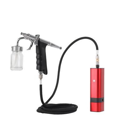 Universal Paint Spraye Cordless Airbrush Kit with Siphon Trigger Type Spray Gun for Art Model Body Paint Artist Makeup Nail Tattoos Cake Tools Painting Varnishing Lacquering