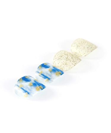 Brishow Artificial Foot Toenails - 24pcs Acrylic Stick-On Nails for Women & Girls | Easy Durable & Trendy - Buy Online on SooperMarket.com