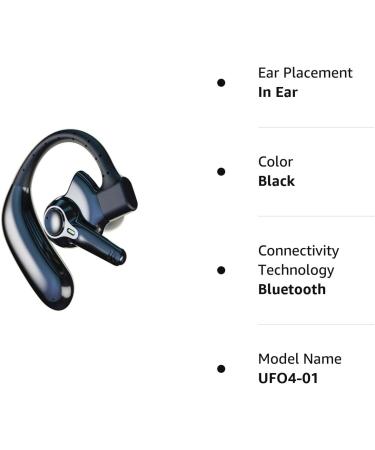 emotal Dual-Mic AI Noise Cancelling Bluetooth Headset | 10 Days Standby | 30Hrs HD Talktime | IPX6 Waterproof & Ultralight | Ideal for Driving/Truckers/Business | EM-BT01 - Buy Online on SooperMarket.com
