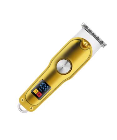 Buy Rechargeable Hair Clipper Set - Cordless Gold Metal Electric Trimmer with Guide Combs for Grooming | International Shipping Available - Buy Online on SooperMarket.com
