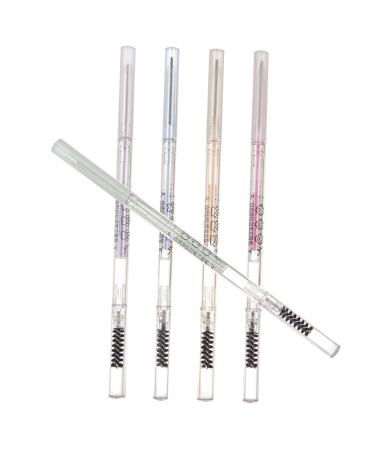 Angoily 5pcs Tools Eye Brush with Pencils S Double-head Brown Pencil Thin Pens Makeup Eyebrow
