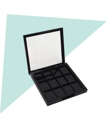 WOONEKY 4 Pcs 12 Empty Eyeshadow Dish Makeup Pallets for Women Travel Eyeshadow Highlight Empty Makeup Black - Buy Online on SooperMarket.com