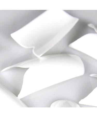 White V Shape Designer False French Nail Art Tips Pack of 500pcs