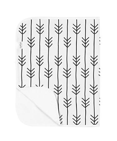 Kushies Deluxe Change Pad Flannel, One Direction Black & White
