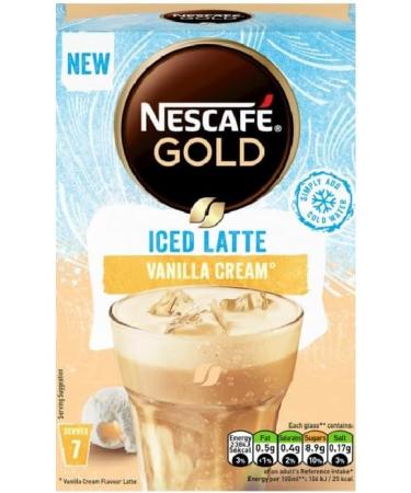 Dolce Gusto NESCAF Gold Iced Vanilla Instant Coffee 7 Sachets (Pack of 6 Total 42 Sachets) - Buy Online on SooperMarket.com