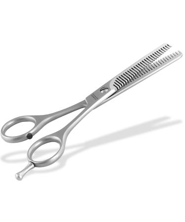 Fell scissors made of solingen Effilier scissors dog scissors with 2-page toothing thinning scissors made in Germany fur hair scissors with a sharp cut for dogs cats for thinning out the animal fur (13.97 cm)