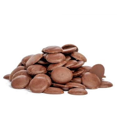 Sephra Simply Belgian Chocolate 10kg (Milk Chocolate) Choc Buttons For Enrobing Moulding Panning Piping Chocolatiers - Gluten Free Halal Kosher Vegetarian Lacto-Vegetarian