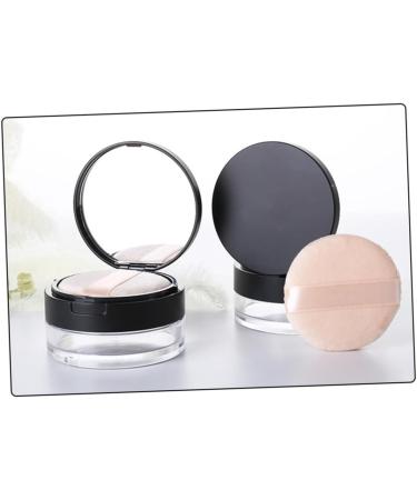 MAGICLULU 2 Pcs Cosmetic Case Empty Loose Face Powder Hen Figurine Makeup Powder Travel Loose Powder Puff 7*3.8cmx2pcs Blackx2pcs - Buy Online on SooperMarket.com