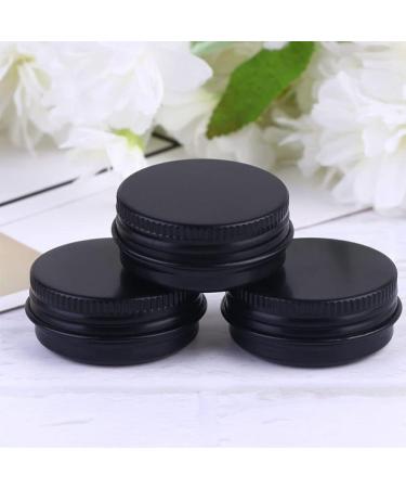 Minkissy 20 Pieces 30 ml Aluminium tin jar refillable Container Cosmetic Small tin Round Lip Balm tin can be Used for Salve Spices or Sweets - Buy Online on SooperMarket.com