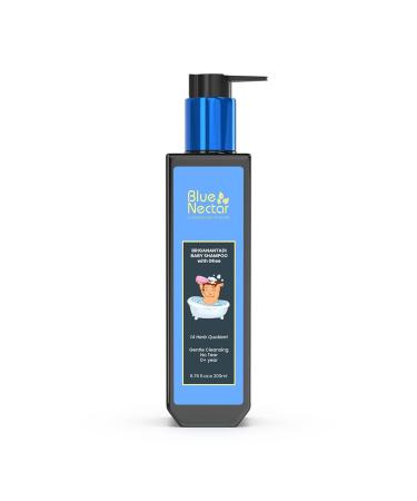 Blue Nectar Baby Shampoo for Kids with Natural Ghee | No Tear Formula | Natural Baby Care Product for New Born | For 0+ Years | Mild Shampoo for Dry & Sensitive Skin (6.76 Fl Oz 14 Herbs)