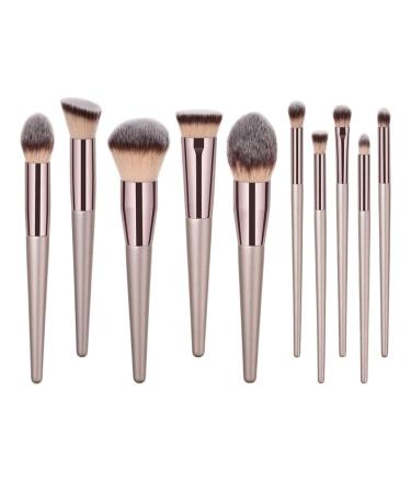 10 Champagne Gold Makeup Brushes makeup brush set