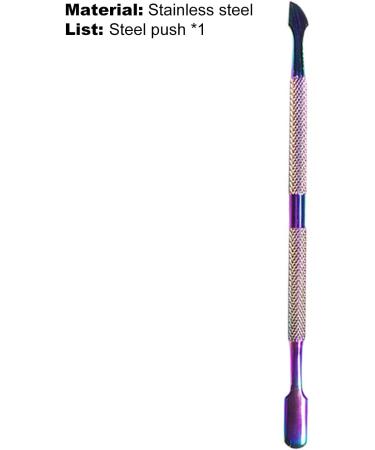 Double Side Rust-Proof Nail Pusher Stainless Steel Anti-Slip Solid Nail Tool Exfoliating Accessories Super nice elegant Nails Tool-Golden - Buy Online on SooperMarket.com