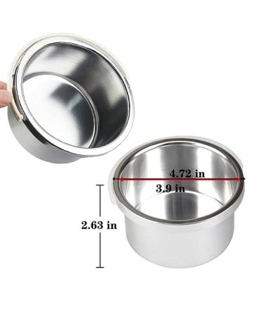FIGHTART 500cc Wax Pot Replacement Inner Pan Tin Container - Hair Removal Waxing Can 14oz - Buy Online on SooperMarket.com